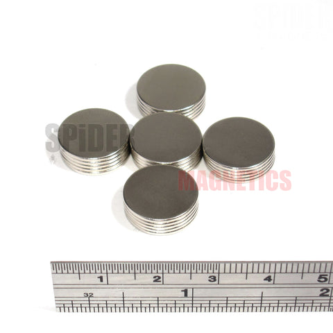 Magnets 15x1 mm Neodymium Discs 15mm diameter x 1mm thick