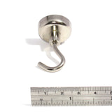 Neodymium pot magnets with hook 25mm dia base x 45mm long - Spider Magnetics Ltd
 - 2