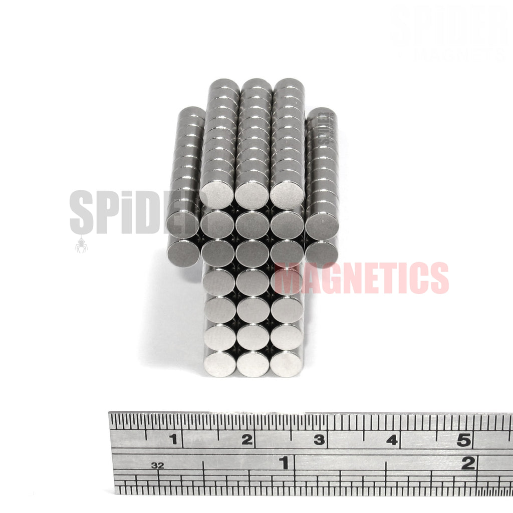 Magnets 5x3 mm N52 Grade Neodymium Discs 5mm diameter x 3mm thick