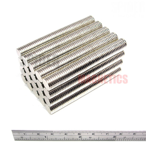 Magnets 10x1.5 mm Neodymium Discs 10mm diameter x 1.5mm thick