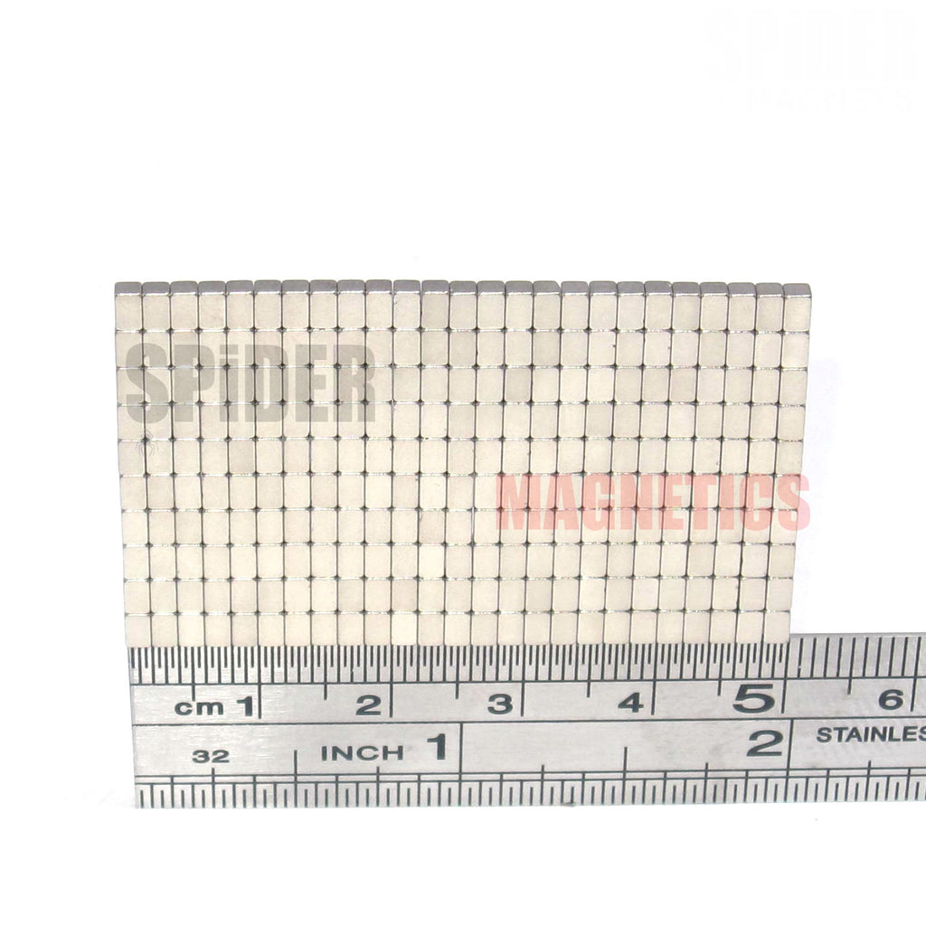 Magnets 2x2x3 mm N52 Grade Neodymium Blocks 2mm x 2mm x 3mm long