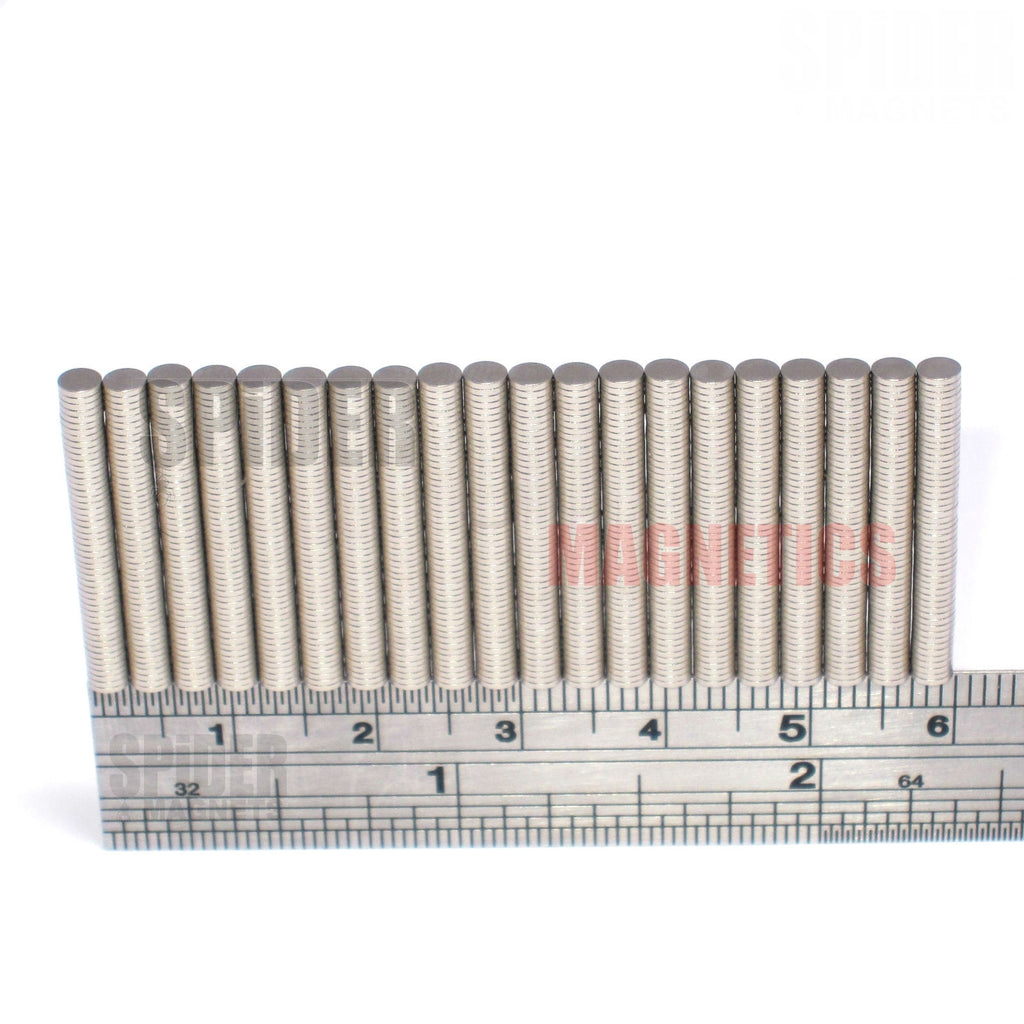 Magnets 3x0.5 mm Neodymium Discs 3mm diameter x 0.5mm thick