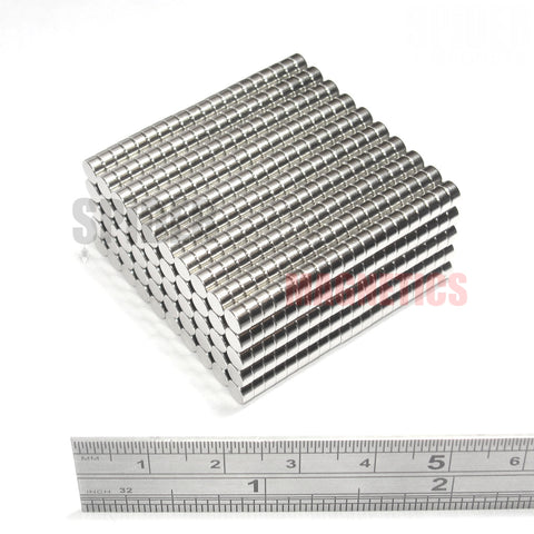 Magnets 4x2 mm Neodymium Discs 4mm diameter x 2mm thick