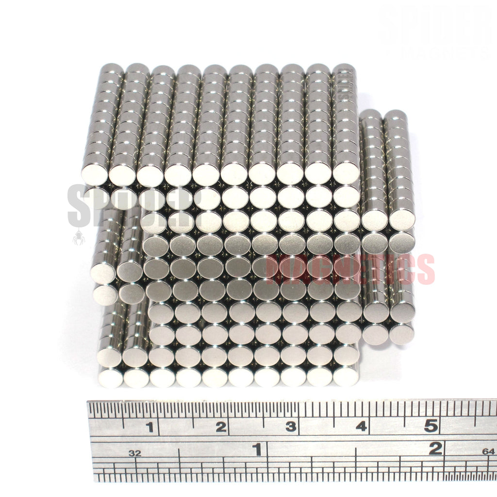 Magnets 4x3 mm Neodymium Discs 4mm diameter x 3mm thick