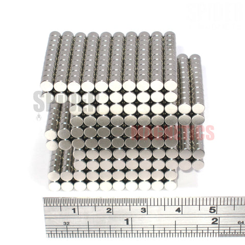 Magnets 4x3 mm Neodymium Discs 4mm diameter x 3mm thick