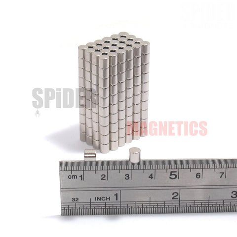 Magnets 5x5 mm neodymium discs 5mm diameter x 5mm thick
