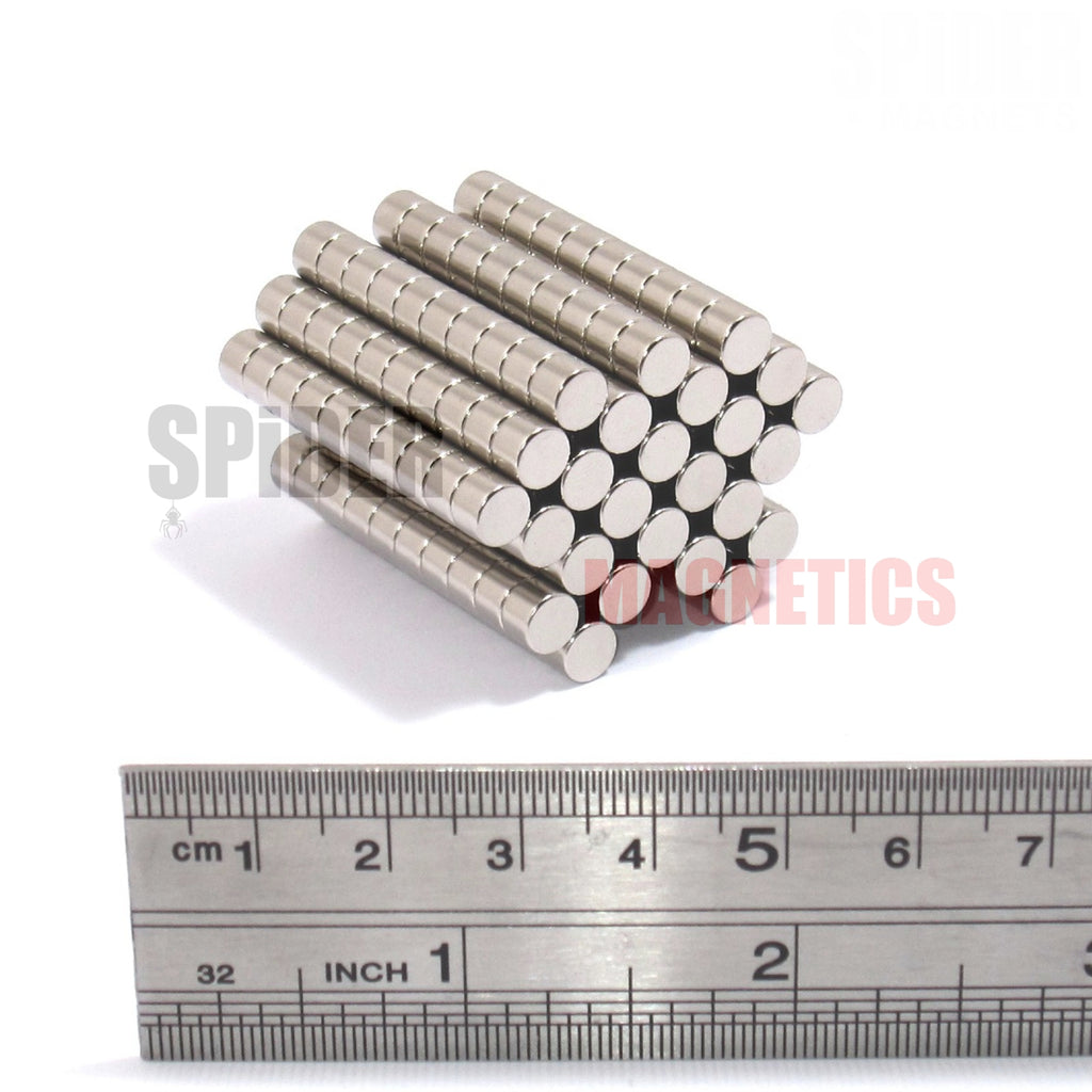 Magnets 6x4 mm N52 grade neodymium discs 6mm diameter x 4mm