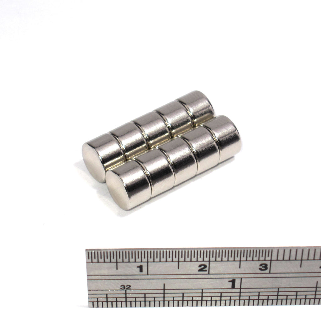 Magnets 8x5 mm Neodymium Discs 8mm diameter x 5mm thick - Spider Magnetics Ltd
