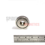 Neodymium pot magnets 25mm dia x 8mm + counter bore 5.5mm hole