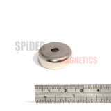 Neodymium pot magnets 25mm dia x 8mm + counter bore 5.5mm hole
