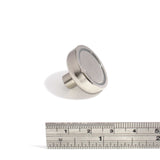 Neodymium pot magnets 25mm dia x 8mm + M5 threaded hole - Spider Magnetics Ltd
 - 2